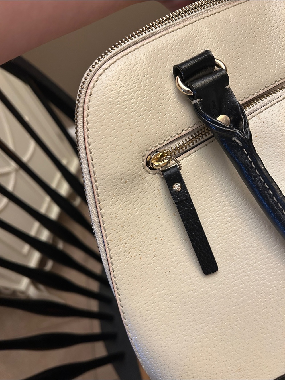 Kate Spade Cream and Black Dome Satchel - Picture 5 of 8